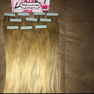 Accessories - Remy Tape Hair Extensions Ash Blonde 10 pieces Accessories - Remy Tape Hair Extensions Ash Blonde 10 pieces